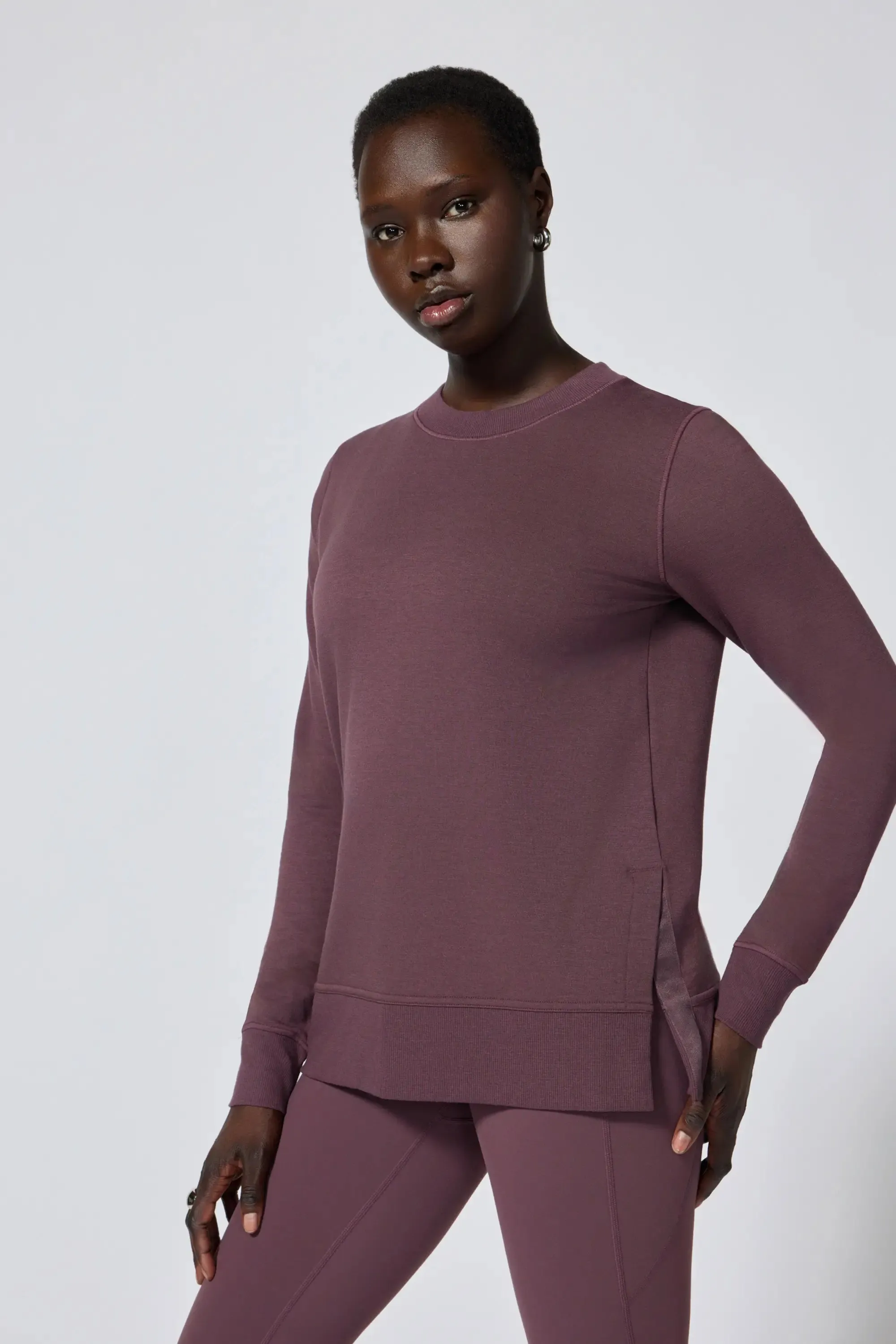 Cozy Fleece Relaxed Pullover - Huckleberry sold by MPG product image thumbnail 4