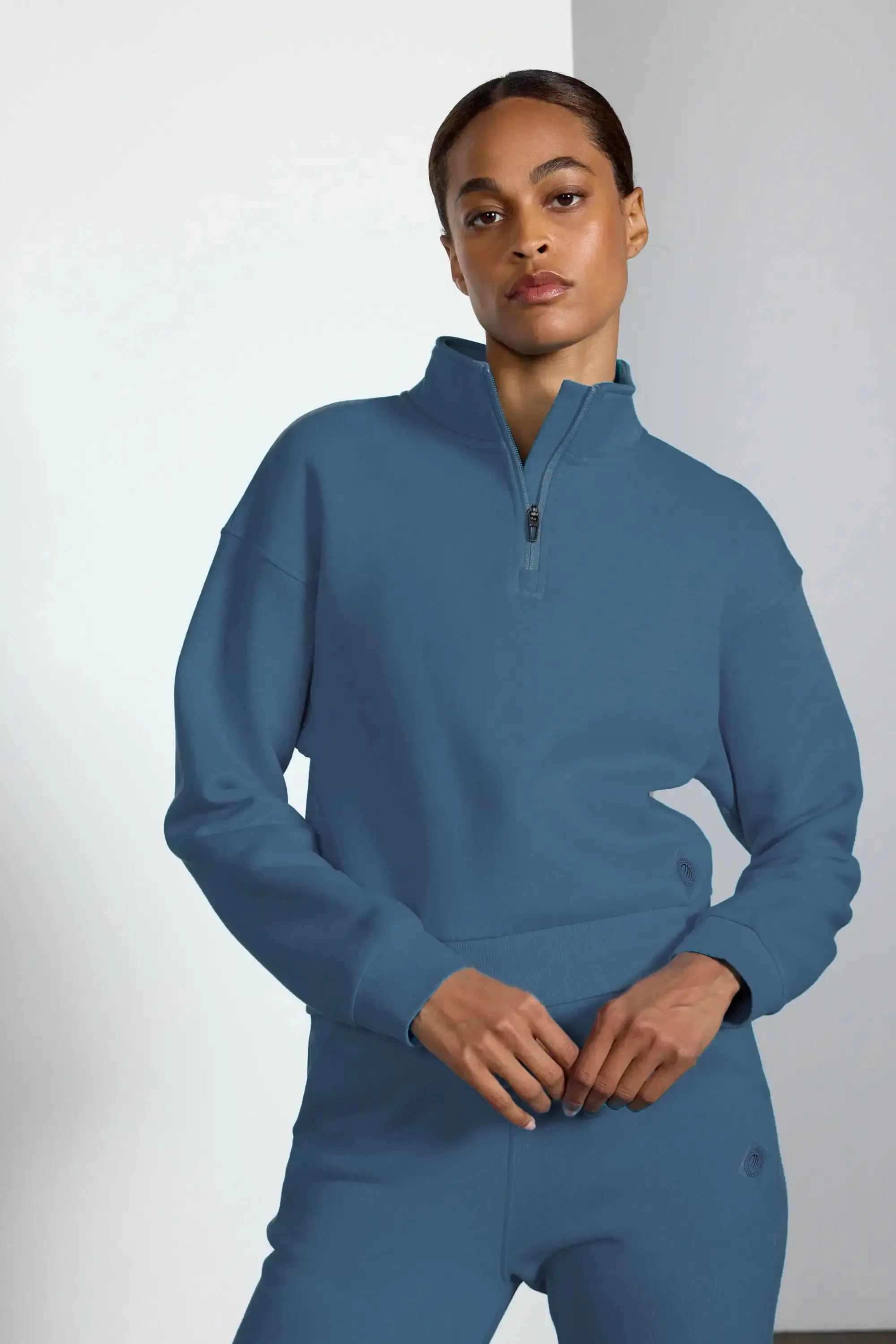 Luxefleece 1/4 Zip - Petrol Blue sold by MPG product image thumbnail 2