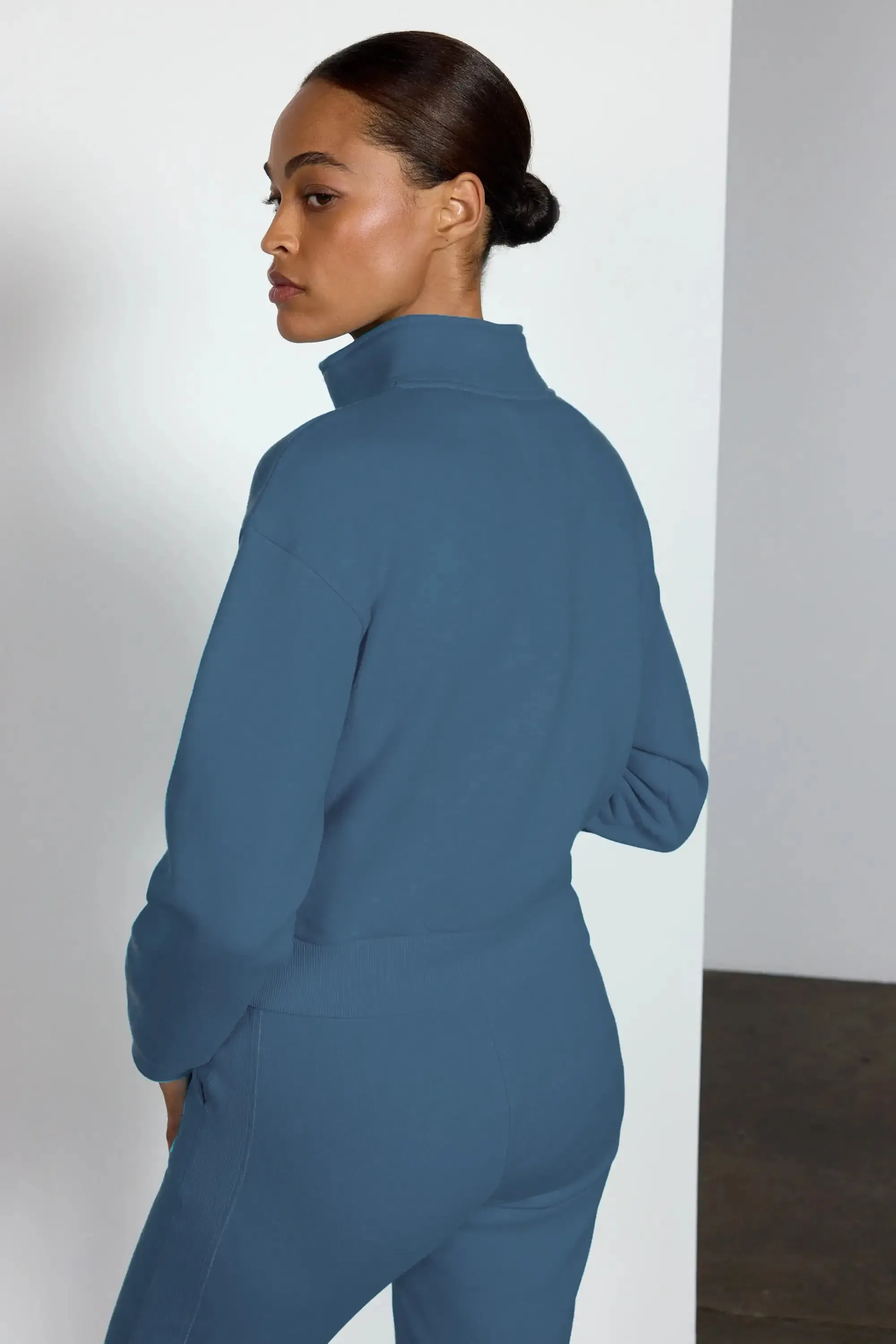 Luxefleece 1/4 Zip - Petrol Blue sold by MPG product image thumbnail 5