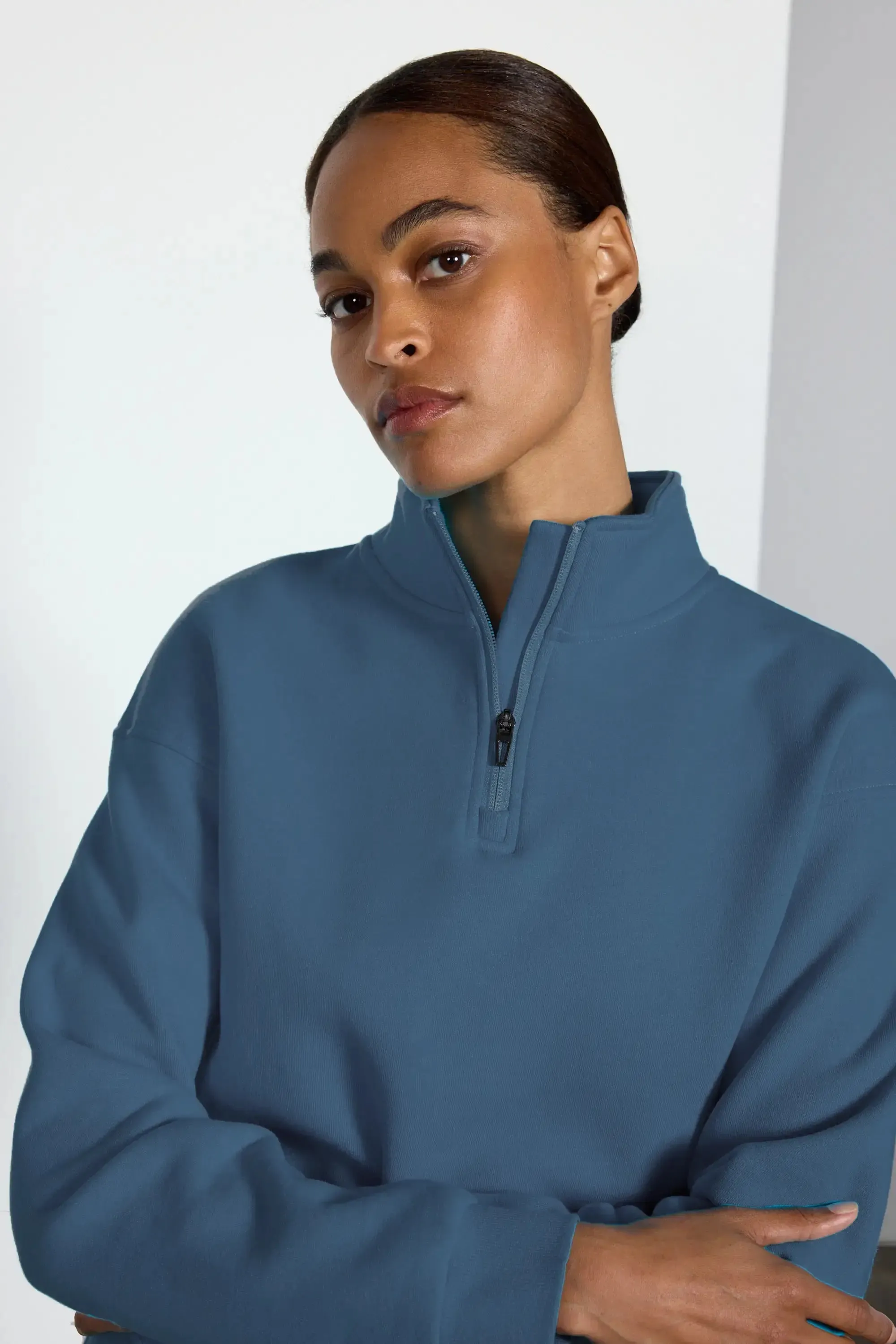 Luxefleece 1/4 Zip - Petrol Blue sold by MPG product image thumbnail 3