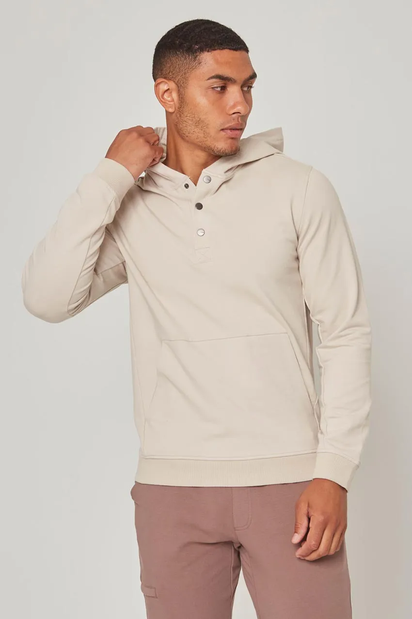 Unwind Hoodie with Snap Placket sold by MPG