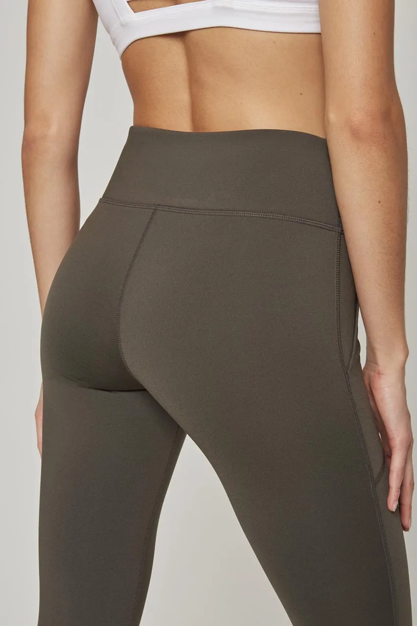 Explore Mid-Waisted 27" Thermal Legging - Moss sold by MPG product image thumbnail 4