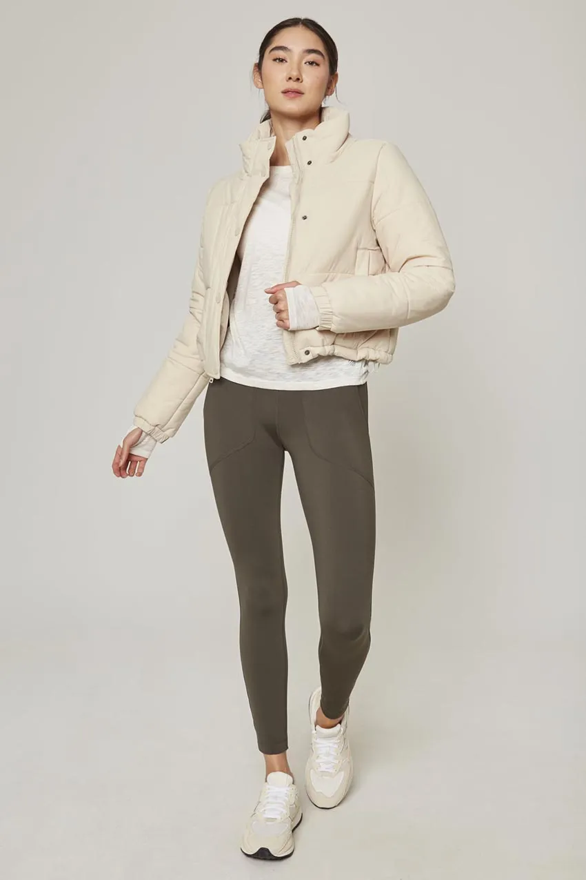 Explore Mid-Waisted 27" Thermal Legging - Moss sold by MPG product image thumbnail 2