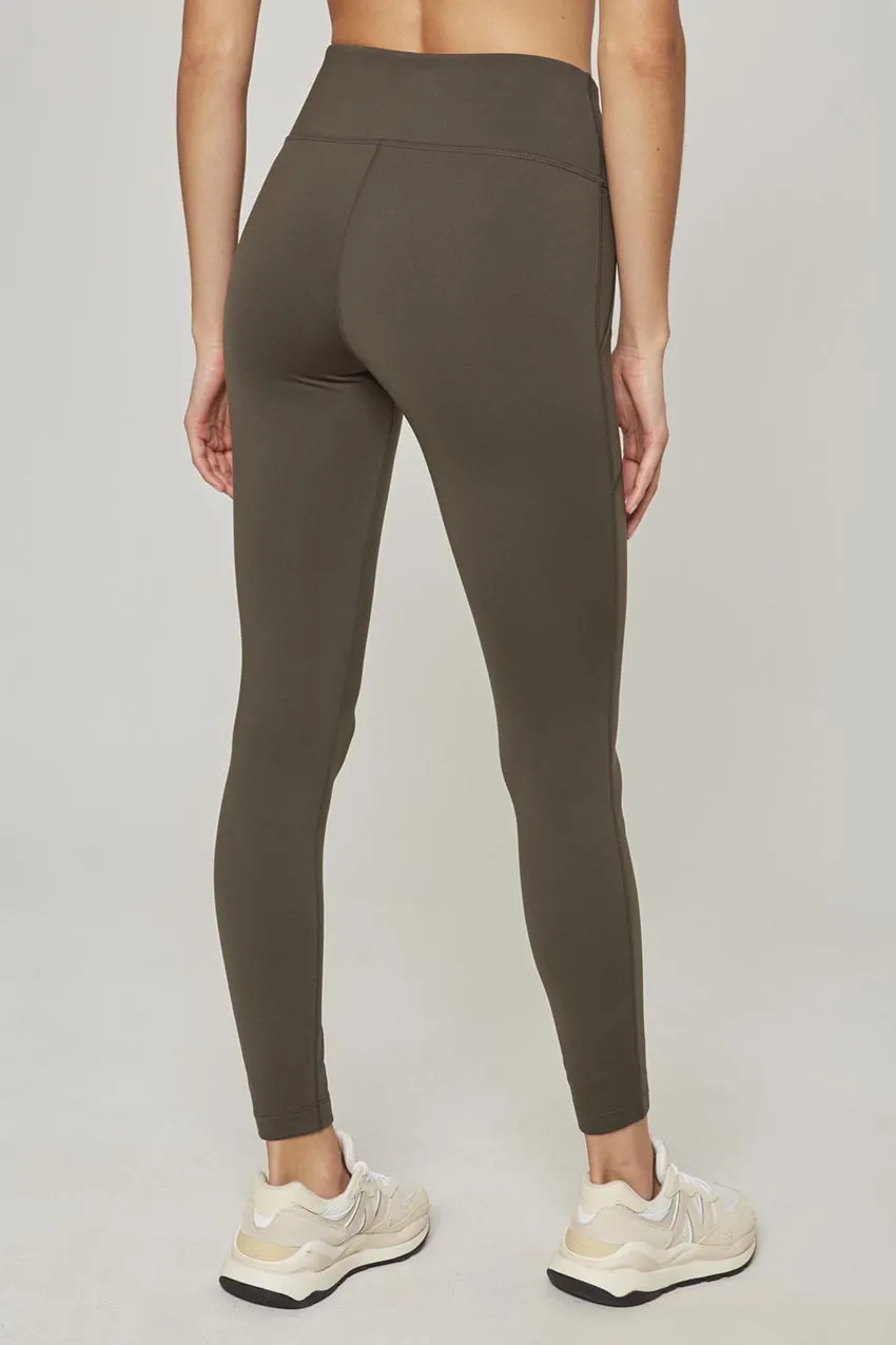 Explore Mid-Waisted 27" Thermal Legging - Moss sold by MPG product image thumbnail 3