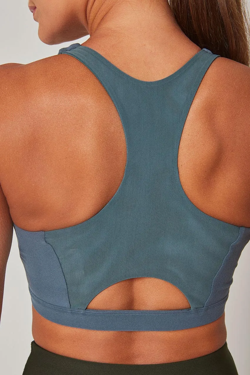 Explore Racerback Sports Bra Peached - Calm Teal sold by MPG