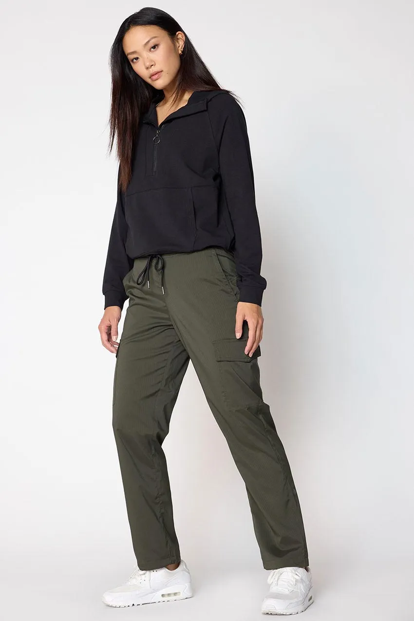 Eclipse High-Waisted 30" Lined Shadow Stripe Cargo Pant sold by MPG product image thumbnail 2