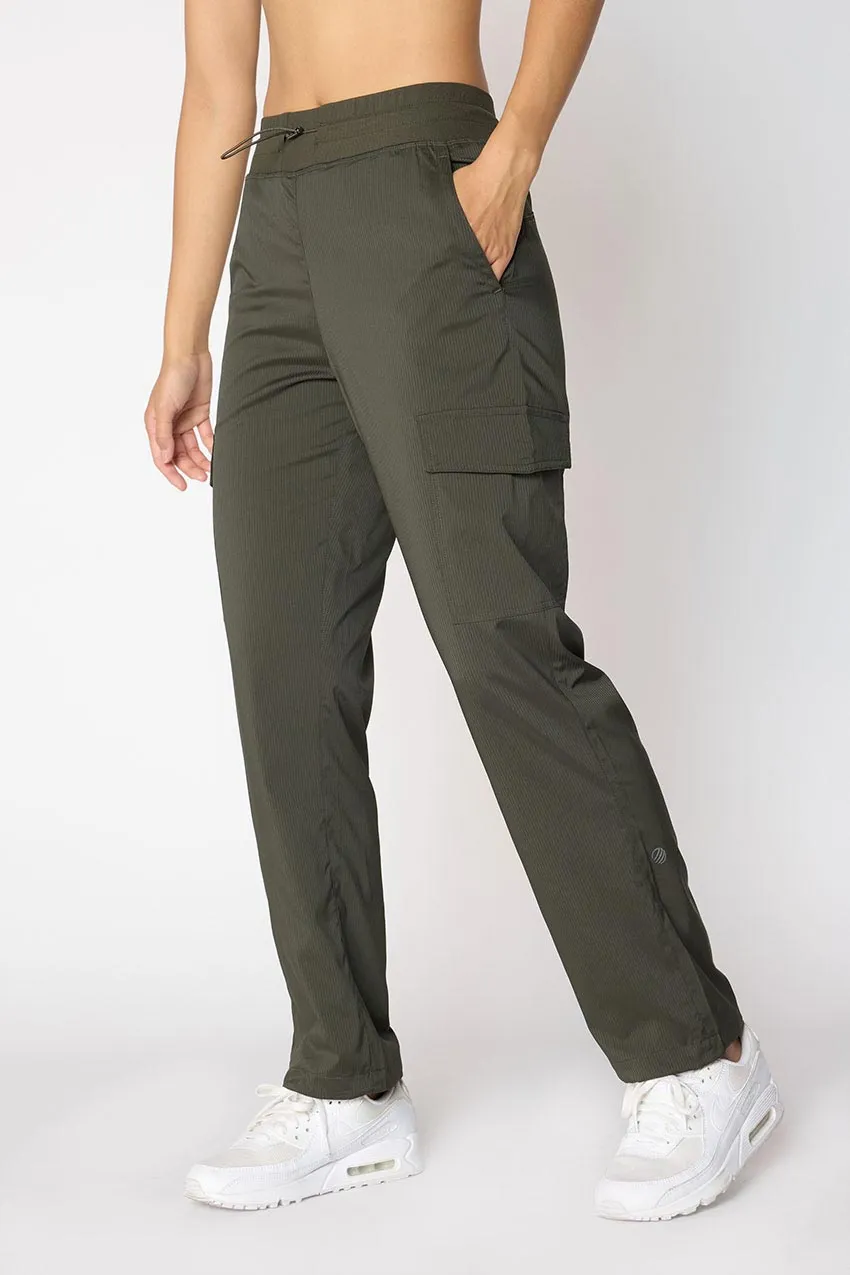 Eclipse High-Waisted 30" Lined Shadow Stripe Cargo Pant sold by MPG