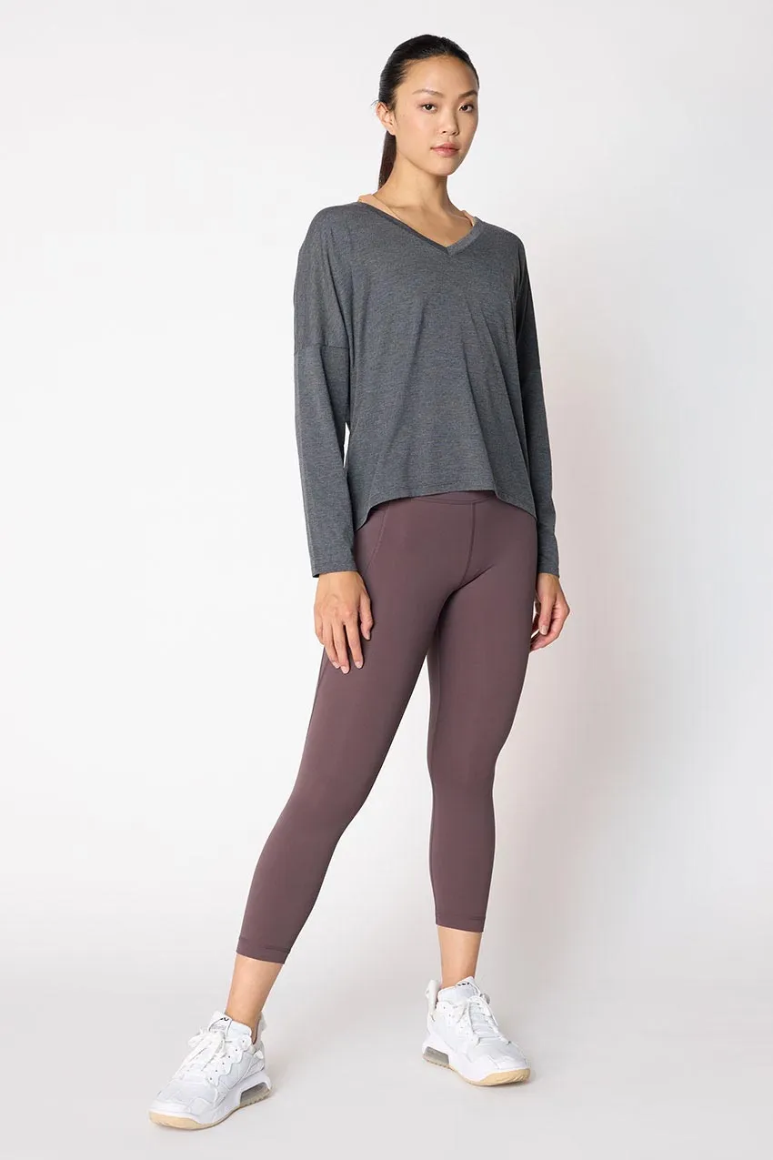 Dynamic V-Neck Relaxed Long Sleeve Shirt sold by MPG product image thumbnail 3