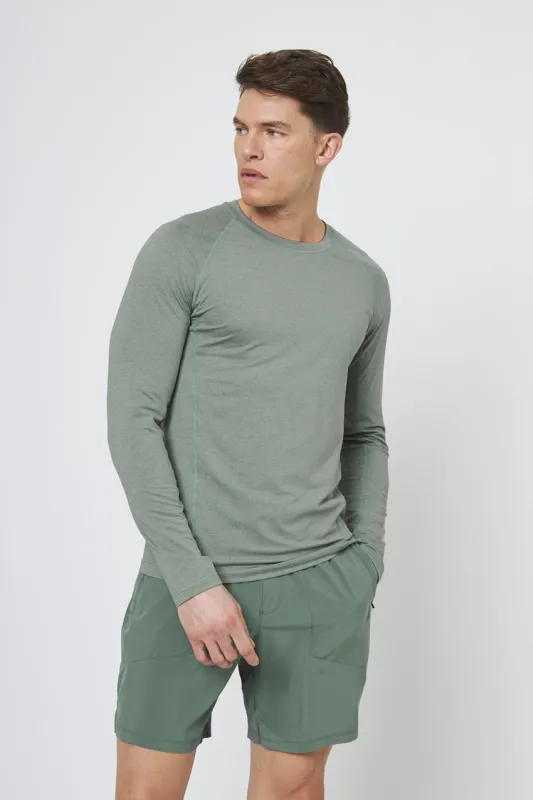 Conquer Crew Neck Long Sleeve Tech Shirt sold by MPG