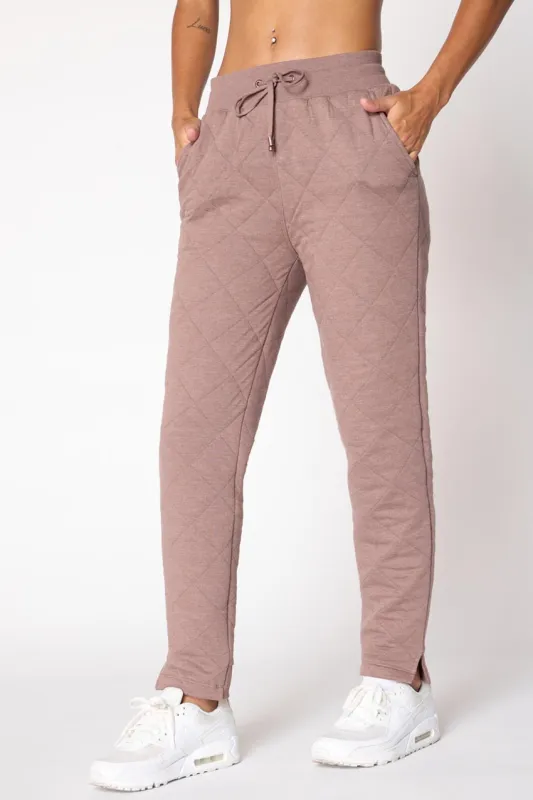 Aspire High-Waisted 27" Slim Leg Quilted Pant sold by MPG