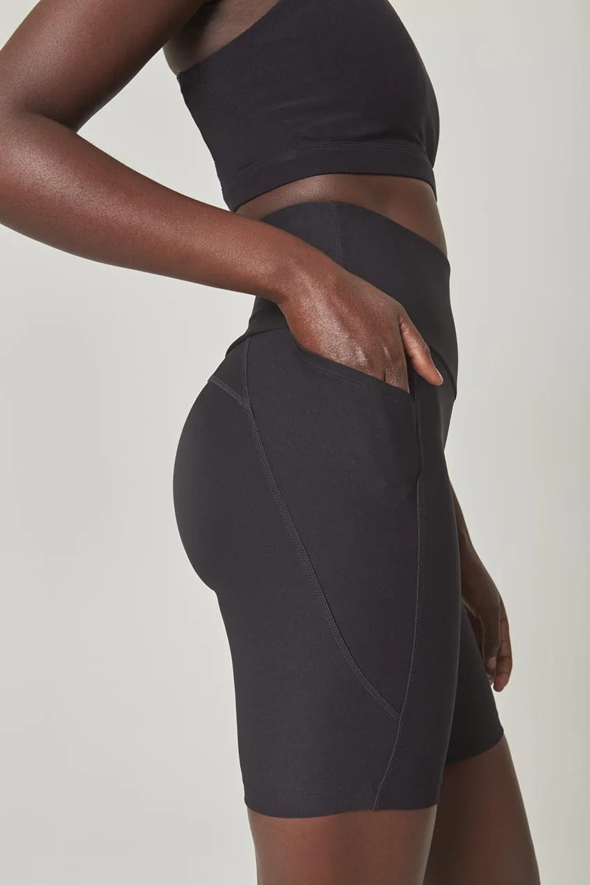 Explore High-Waisted 8" Bike Short - Black sold by MPG product image thumbnail 5