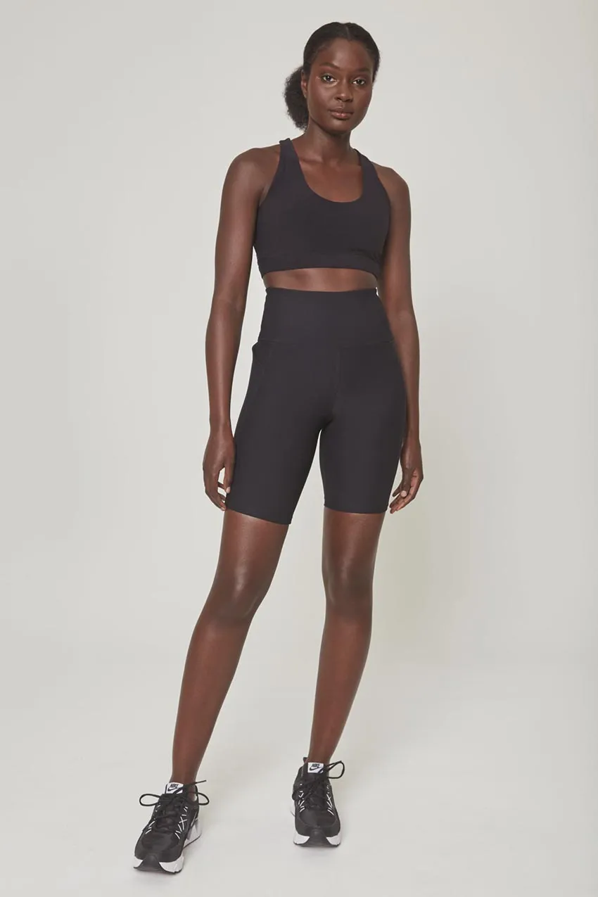 Explore High-Waisted 8" Bike Short - Black sold by MPG product image thumbnail 2