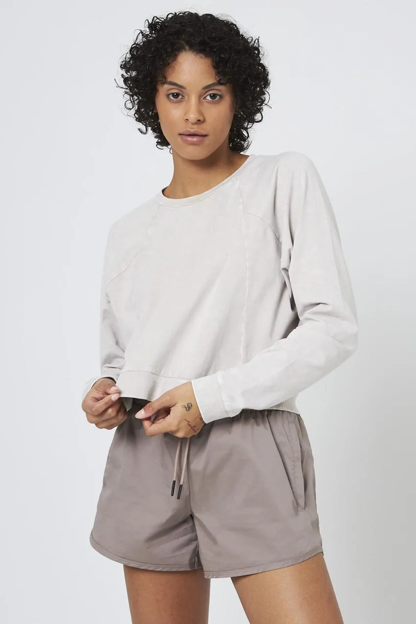 Rhythm Cropped Crew Neck Long Sleeve sold by MPG