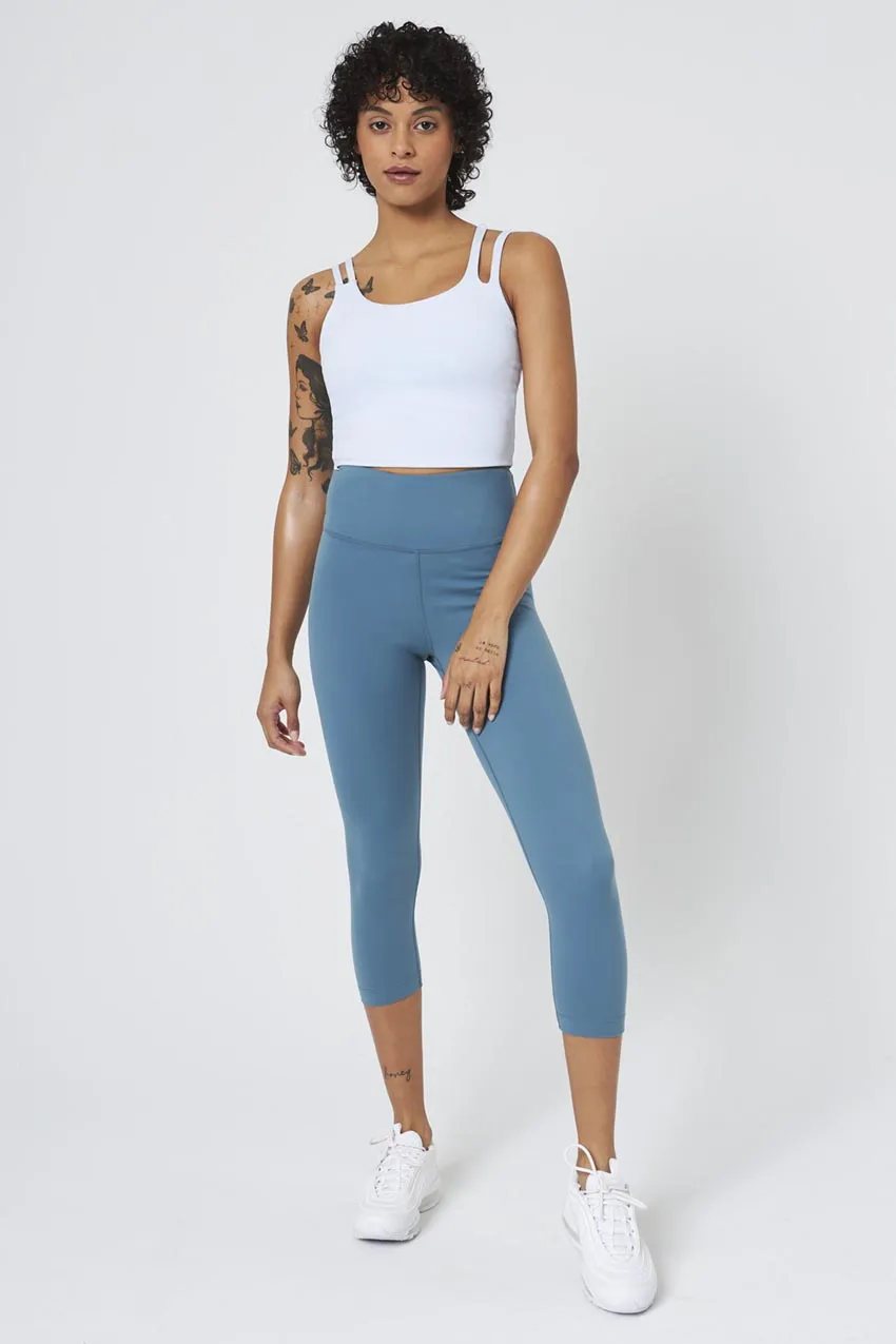 Vital Asymmetric Longline Sports Bra - Chambray sold by MPG product image thumbnail 2