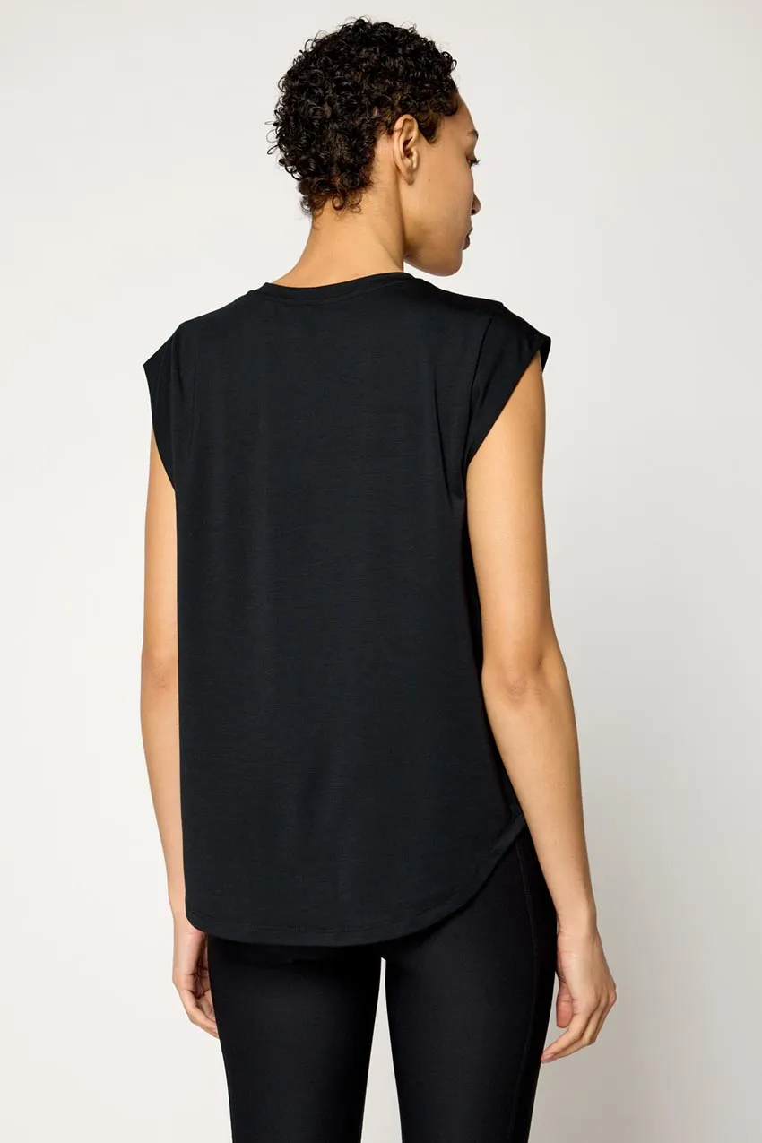 Dynamic Extended Shoulder T-Shirt - Black sold by MPG product image thumbnail 3