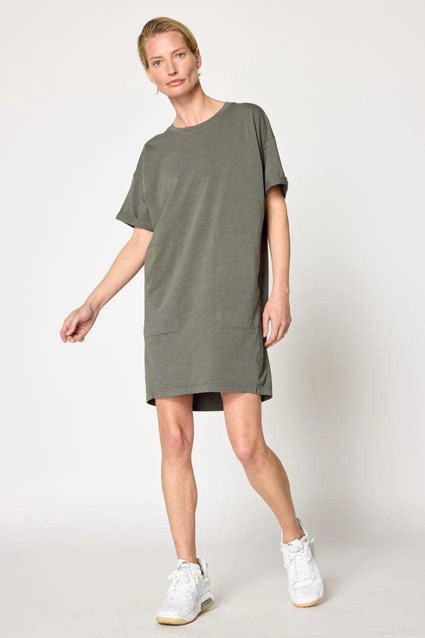 Calm T-Shirt Dress - Bay Leaf sold by MPG product image thumbnail 3