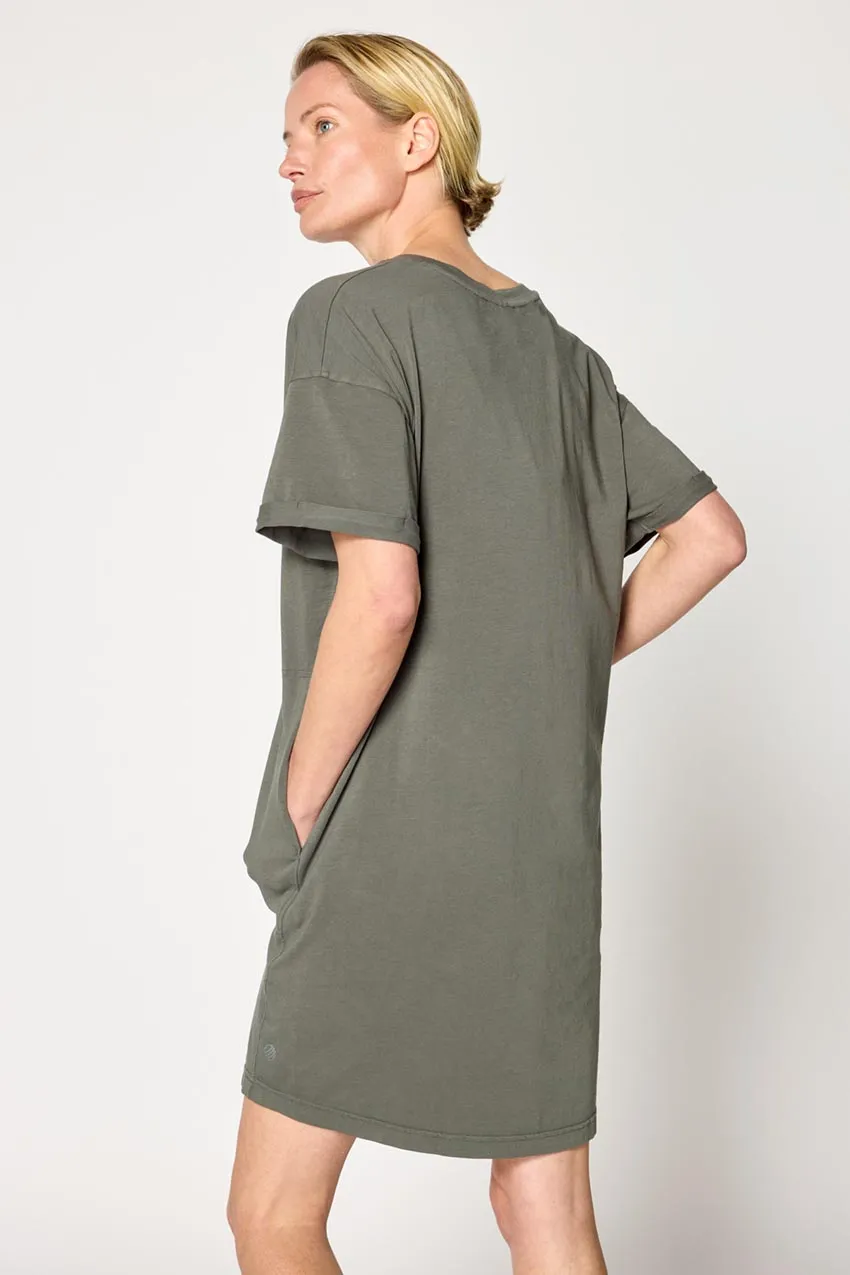 Calm T-Shirt Dress - Bay Leaf sold by MPG product image thumbnail 4