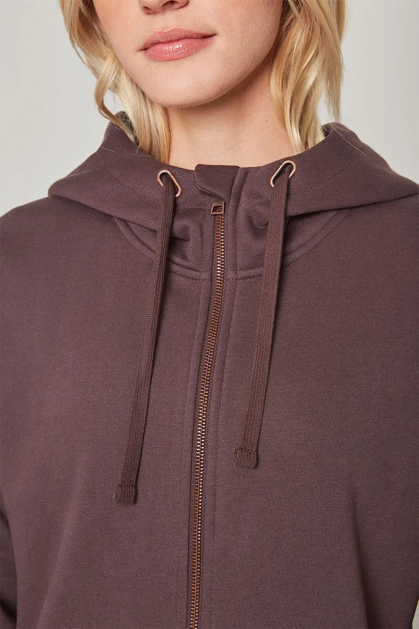 Ease Organic Cotton Oversized Zip-Up Hoodie - Shale sold by MPG product image thumbnail 5
