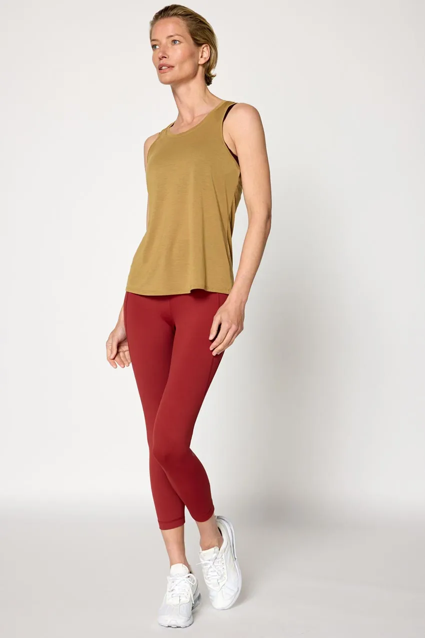 Dynamic Racerback Tank Top - Dull Gold sold by MPG