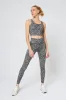 Explore High-Waisted Legging 25" - Navy/Gold Patchwork Print sold by MPG