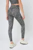 Explore High-Waisted Legging 25" - Navy/Gold Patchwork Print sold by MPG