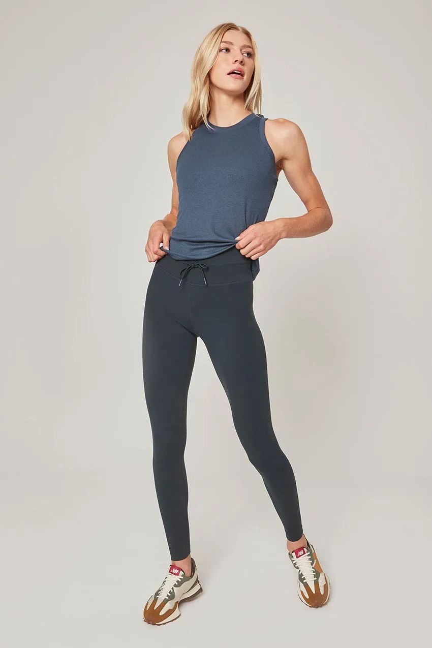 Velocity High-Waisted 27" Drawcord Legging - Dark Jade sold by MPG product image thumbnail 2