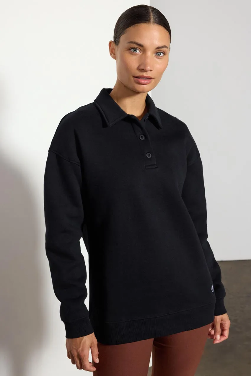 The Comfort Women’s Long Sleeve Polo Sweatshirt sold by MPG product image thumbnail 5
