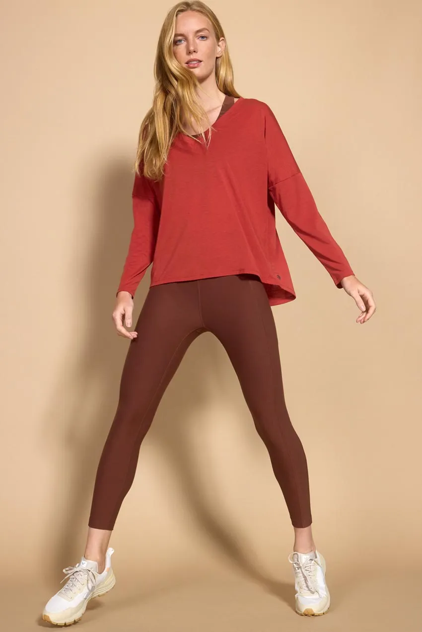 Dynamic V-Neck Relaxed Long Sleeve Shirt sold by MPG product image thumbnail 5