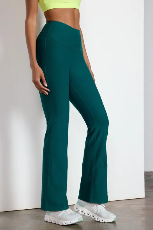 Explore High-Waisted Boot Cut Pant 31" Peached sold by MPG