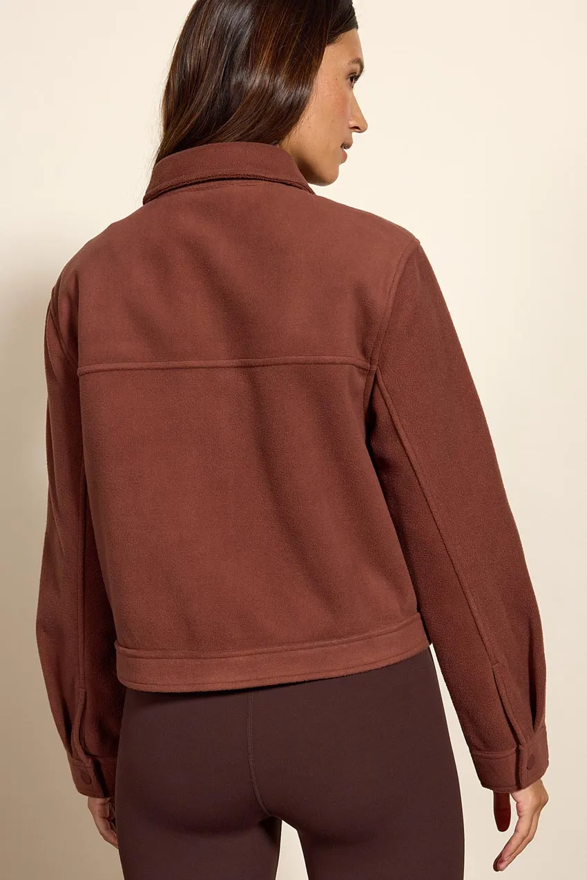 Elevate Cropped Shirt Jacket with Welt Pockets sold by MPG product image thumbnail 3