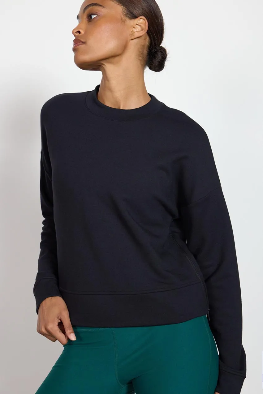 Serenity TENCEL™ Modal Cropped Crew Neck with Zip Slits sold by MPG product image thumbnail 5