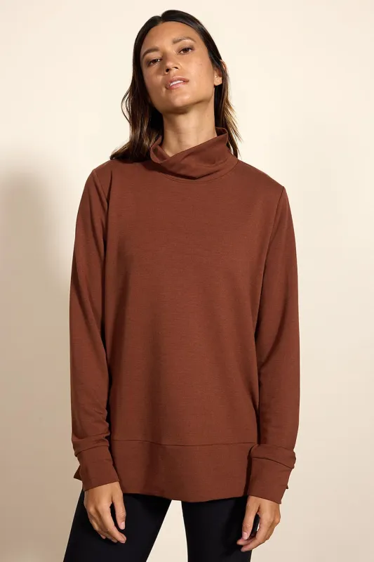 Serene TENCEL™ Modal Funnel Neck Pullover sold by MPG