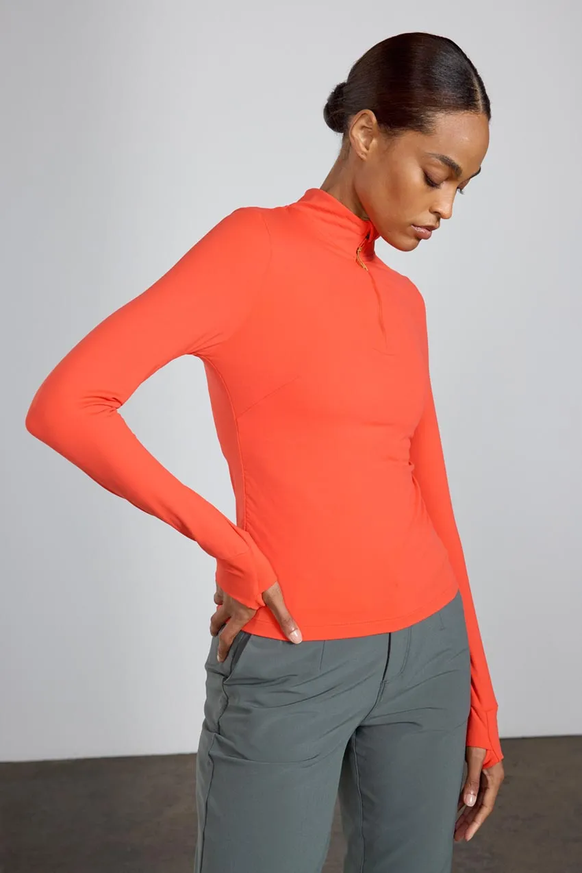 Forge Half-Zip Fitted Long Sleeve Top sold by MPG
