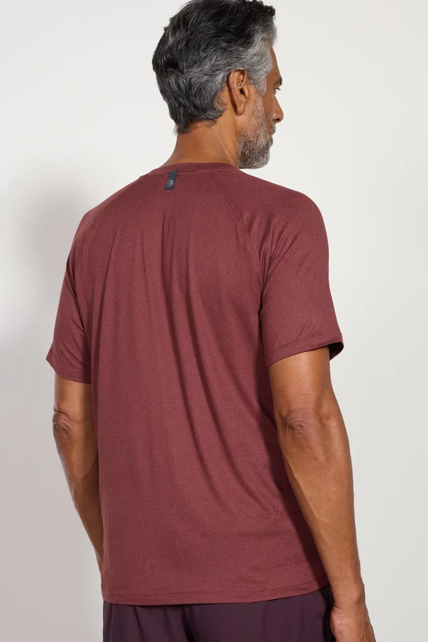 Pace Raglan Tech Tee - Htr Coffee sold by MPG product image thumbnail 3