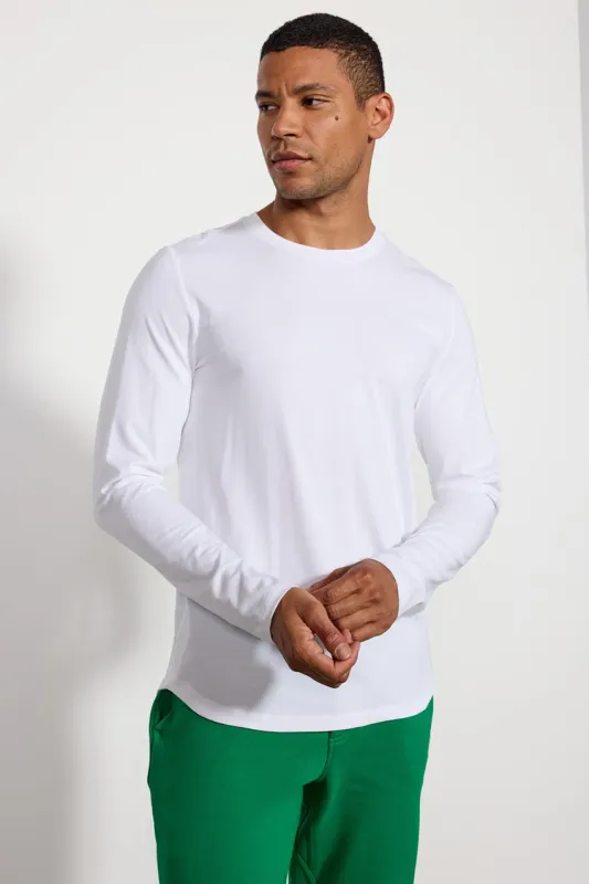 Pima Cotton Curved Hem Long Sleeve Tee sold by MPG