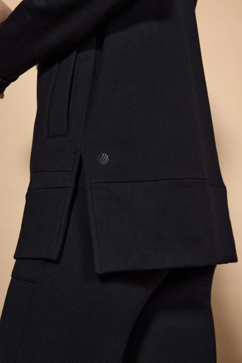 Serenity TENCEL™ Modal Split Hem Cardigan - Black sold by MPG product image thumbnail 4