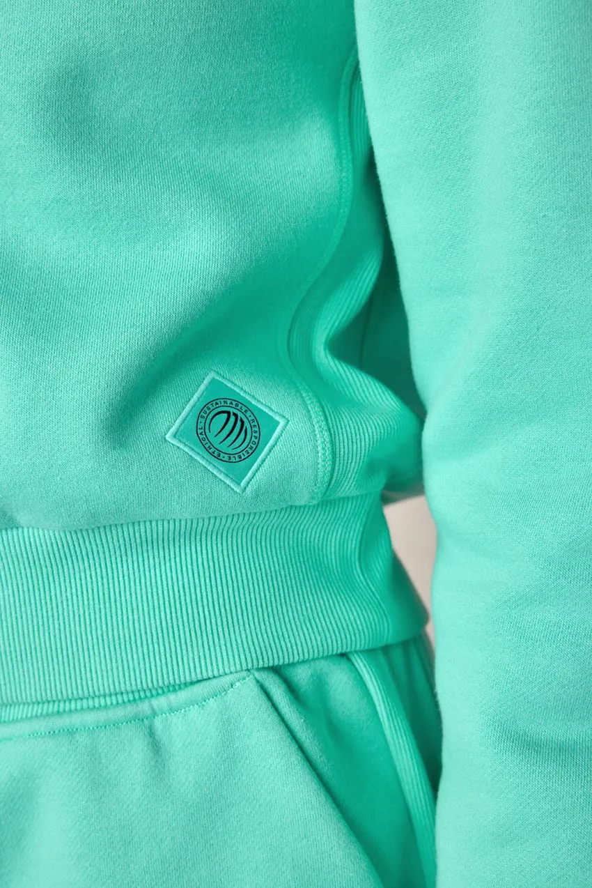 The Comfort Women’s 1/4 Zip Cropped Sweatshirt sold by MPG product image thumbnail 5