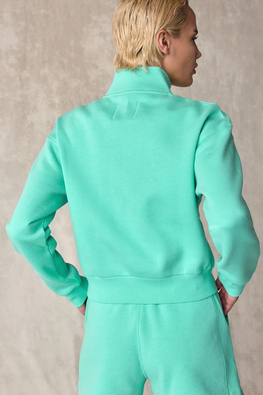 The Comfort Women’s 1/4 Zip Cropped Sweatshirt sold by MPG product image thumbnail 3