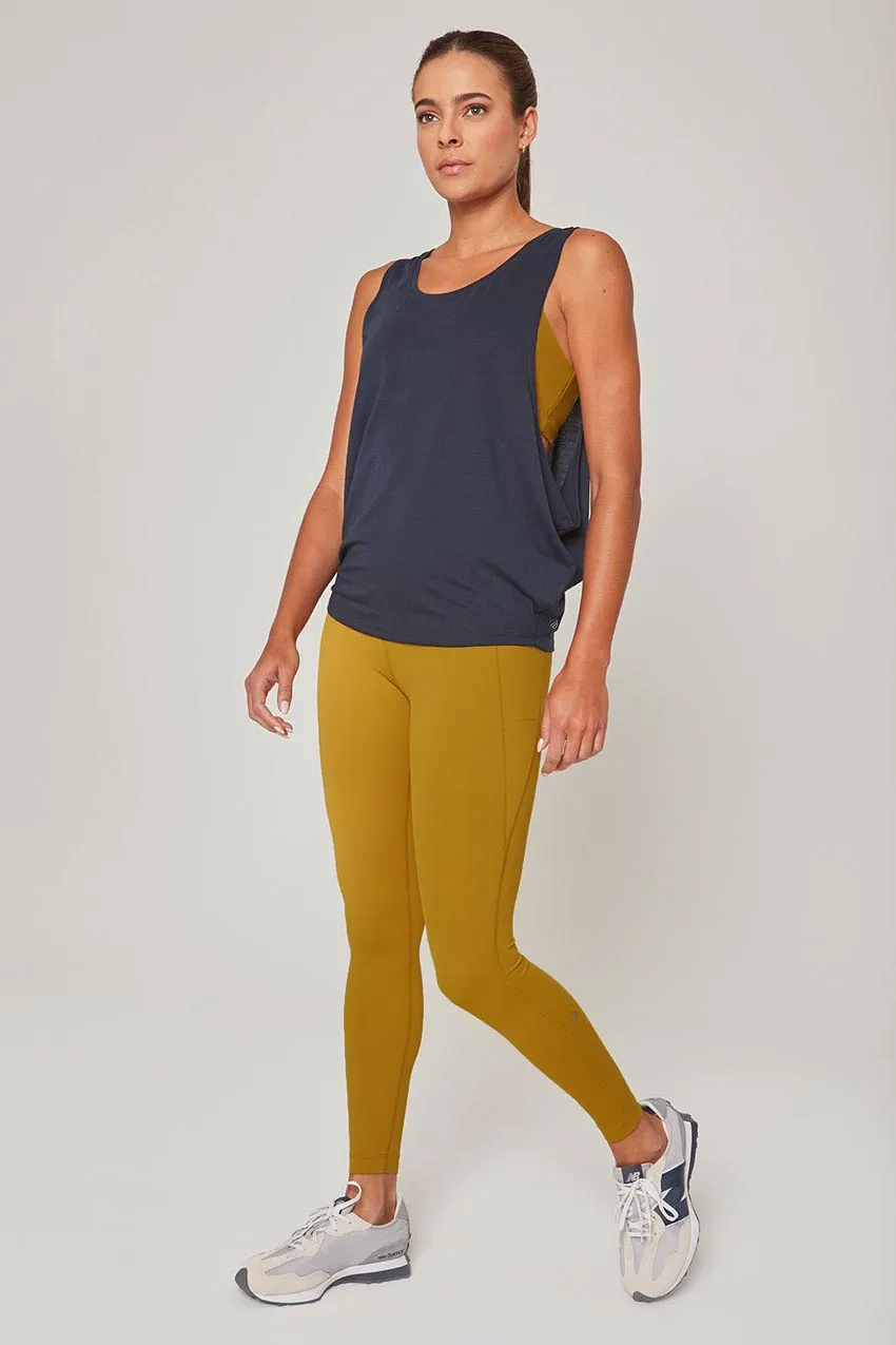 Vital High-Waisted 26" Side Pocket Legging - Old Gold sold by MPG product image thumbnail 2
