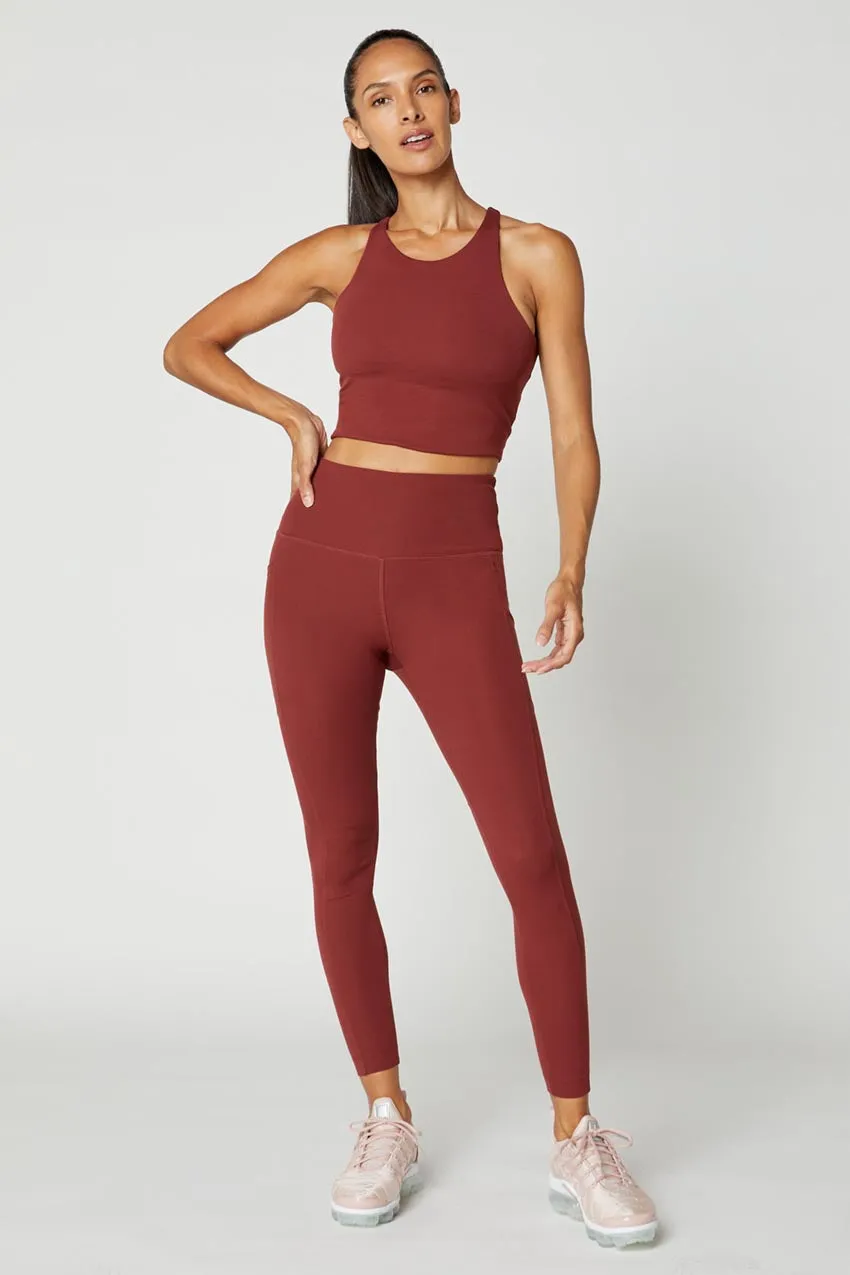 Remy High-Waisted Ribbed 7/8 Legging - Spice sold by MPG product image thumbnail 2