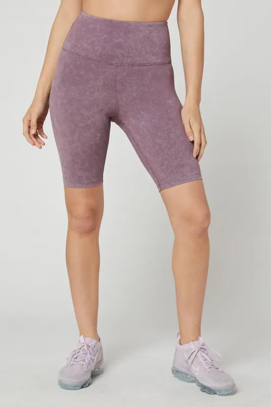 Freya Vital High-Waisted 9" Bike Short - Washed Black Plum sold by MPG