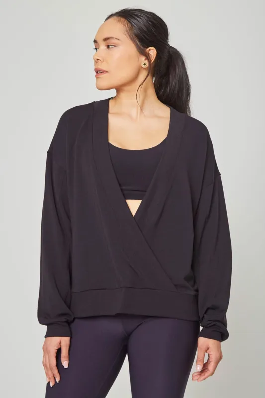 Cora Serene TENCEL™ Modal Cover-Up - Black sold by MPG