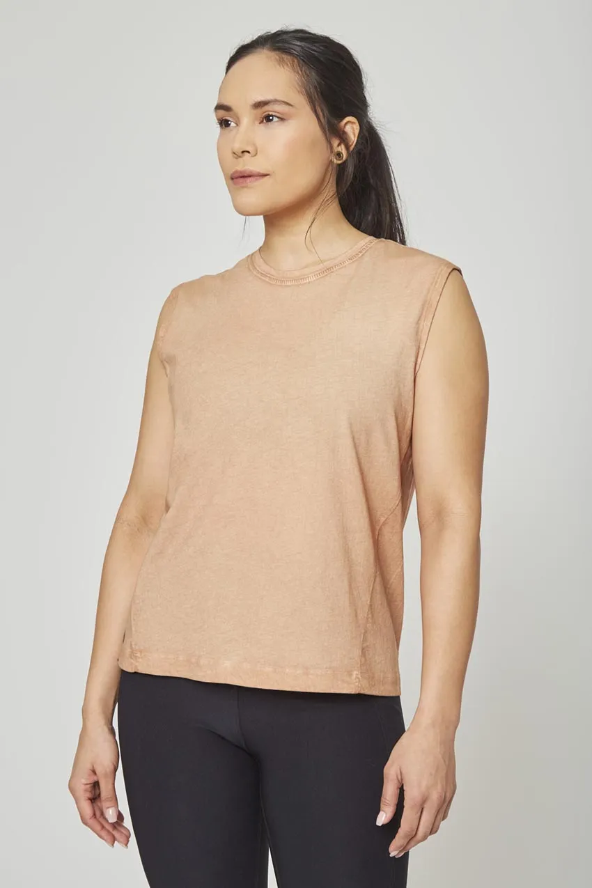 Blake Calm Boxy Washed Tank Top - Washed Hazel sold by MPG