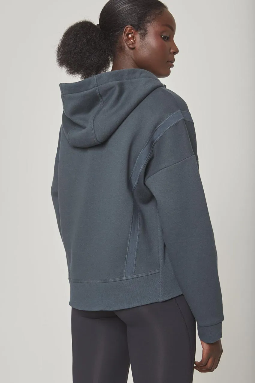 Ease Organic Cotton Zip-Up Hoodie - Dark Jade sold by MPG product image thumbnail 3