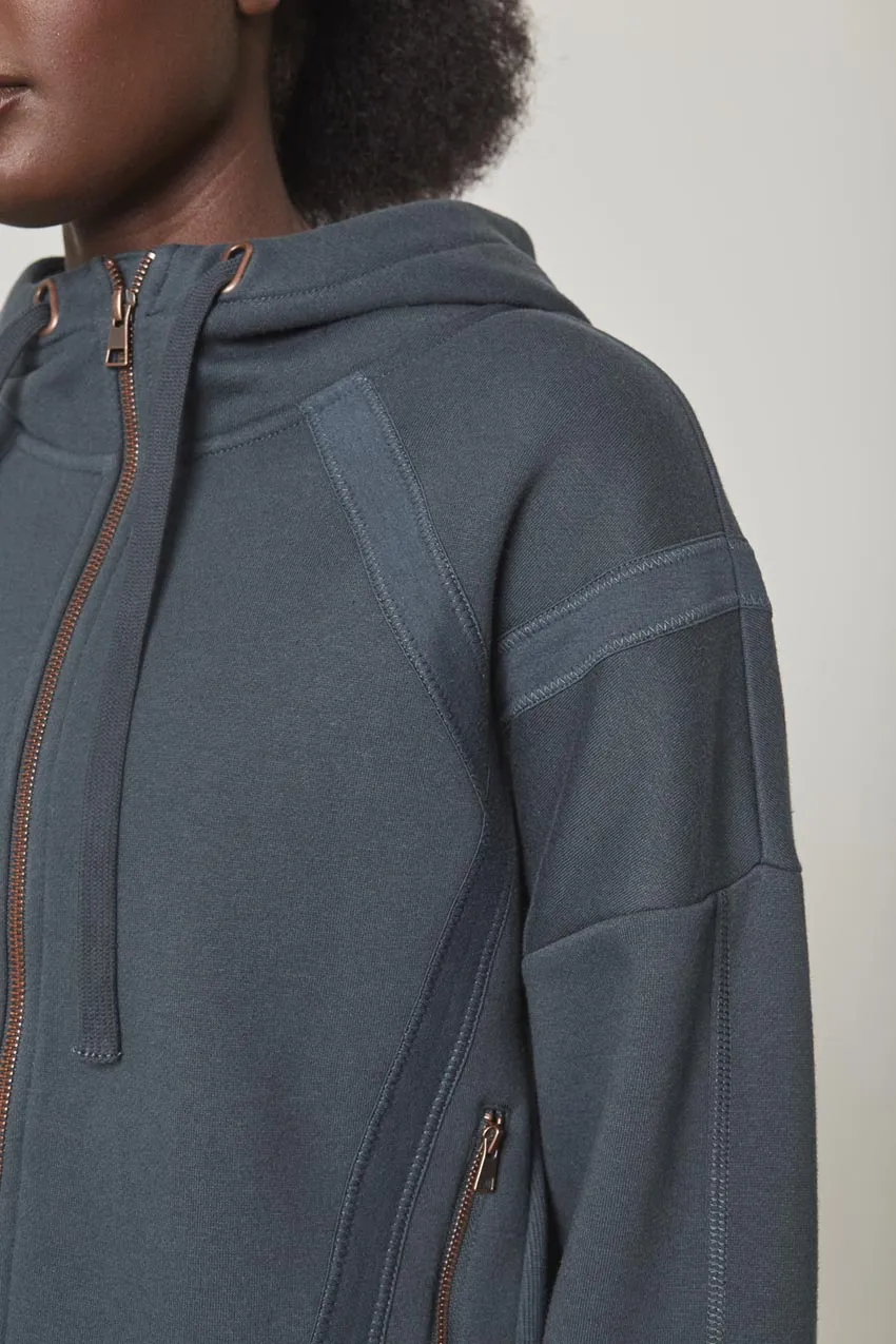 Ease Organic Cotton Zip-Up Hoodie - Dark Jade sold by MPG product image thumbnail 5