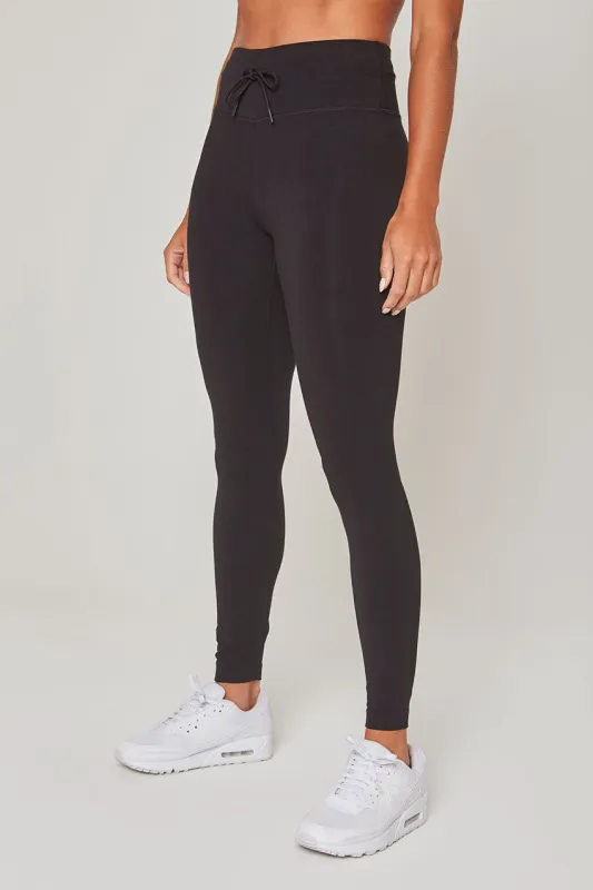 Balance TENCEL™ Mid-Waisted 26" Legging - Black sold by MPG