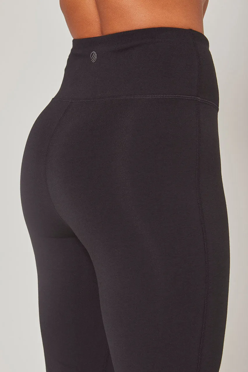 Balance TENCEL™ High-Waisted 24" Flare Cropped Pant - Black sold by MPG product image thumbnail 4