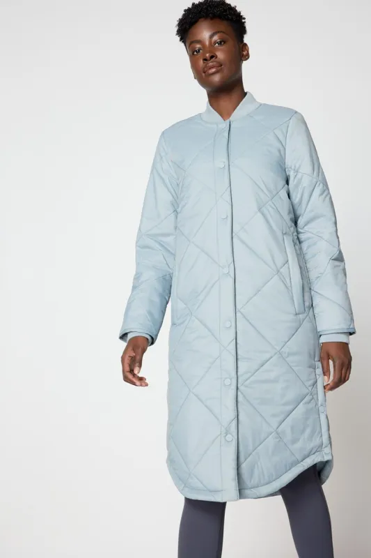 Innovate Longline Sorona® Insulated Bomber Jacket - Blue Stone sold by MPG