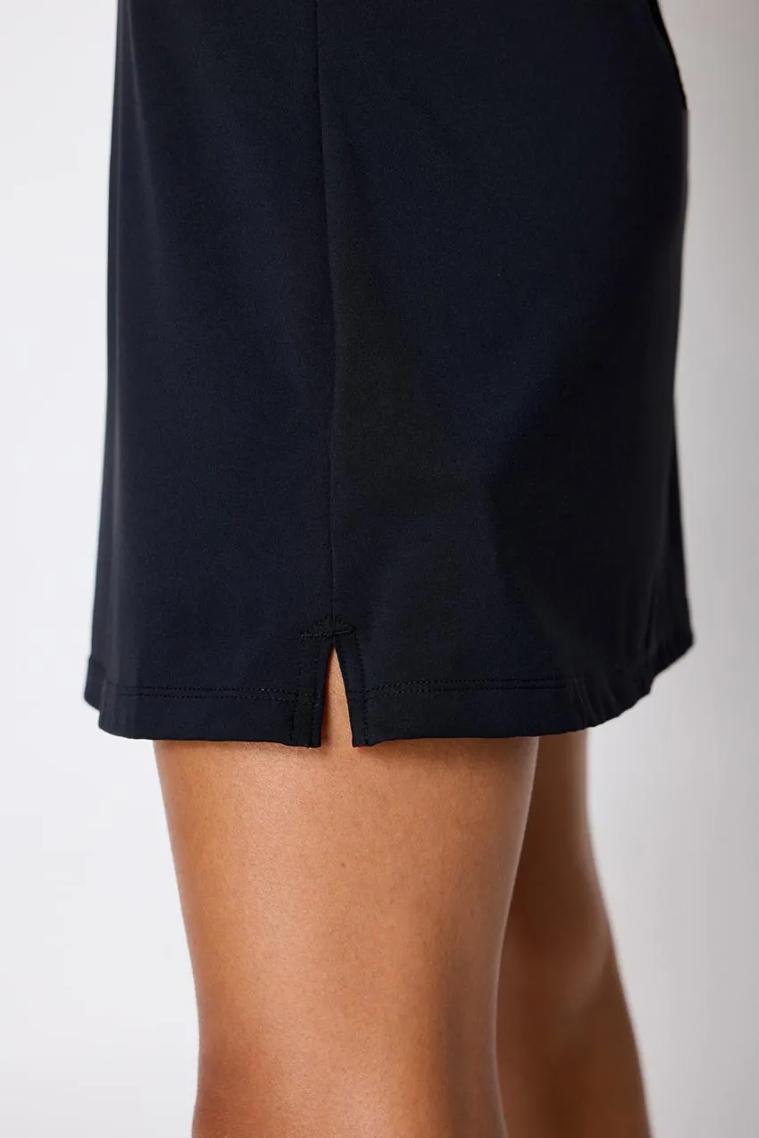 Vital Polo Racerback Dress with Bra Liner - Black sold by MPG product image thumbnail 4