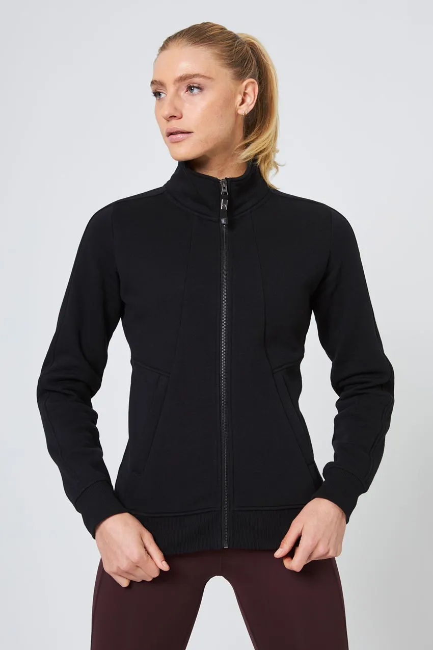 Ease Organic Cotton Zip-Up - Black sold by MPG